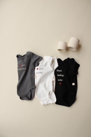 Ohlalakoala 3lü Nakışlı Kısa Kollu Çıt Çıtlı Body Zıbın Model 7 Çok Renkli