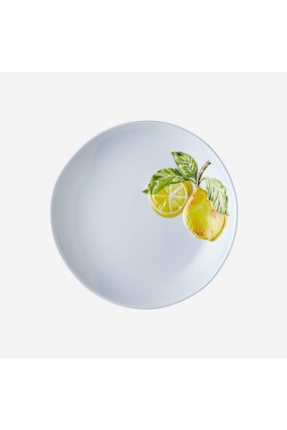 Beyaz Melamin Kahvaltı Tabağı 23 Cm