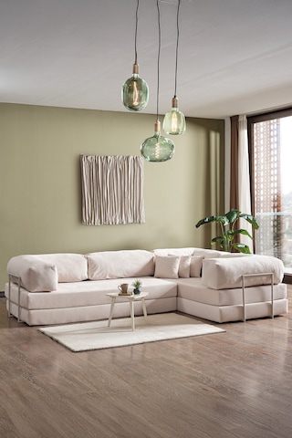 Legom Lucas Aktivite Koltuğu Yatak Olabilen Çok Amaçlı Kanepe L Koltuk Krem Krem