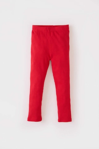 Defacto Kız Bebek Pijama Takımı Fitilli Kaşkorse Bisiklet Yaka Nakışlı Uzun Kollu Üst Beli Lastikli Uzun Alt D7165a524wnrd79 Kırmızı