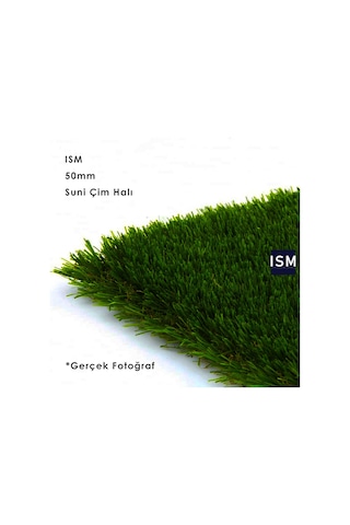 Ism - Suni Yapay Çim Halı - 50Mm Çim Saha Kalitesi - Yeşil