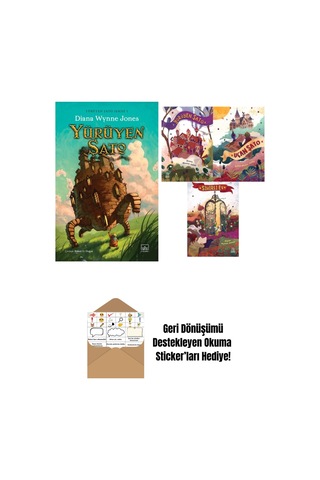 Yürüyen Şato Yürüyen Şato Serisi 1 Ciltli + Diana Wynne Jones Üçlü Kitap Seti: Yürüyen Şato Uçan Şato Sihirli Ev