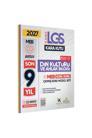 2026 LGS 8.Sınıf DİN KÜLTÜRÜ Karakutu MEB Çıkmış Soru Modülü Video/PDF Çözümlü Konu Konu Son 9 Yıl