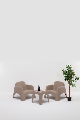 Şile Pratik Bahçe, Balkon Oturma Grubu 1+1+s - Cappucino