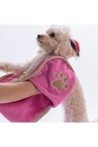 Pink Pembe Evcil Hayvan Kurulama Havlusu-köpek Kurulama Havlusu- Kedi Kurulama Havlusu