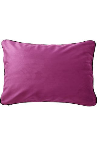 Biyeli Kırlent Yastık Kılıfı Lila Rengi 50x30