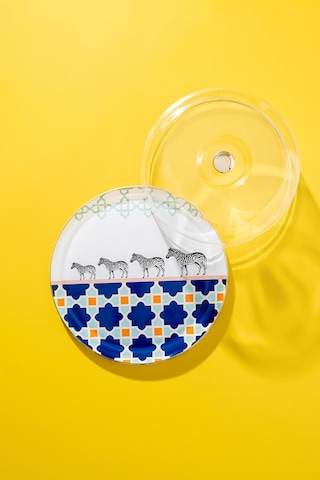 Kek Cam Cloche Kek Standı Pasta Kubbe Plaka Kapağı 32 Cm Desen Genel