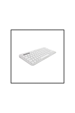 Logıtech K380s, Pebble Keys 2, Beyaz, 920-011860, Bluetooth, Türkçe, Q, Multimedya, Mini Klavye