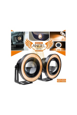 Angel Sis Farı 89 Mm Beyaz Universal Mercekli Sis 89 Mm - Turuncu