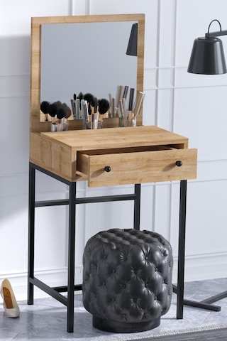 Decormet Mary Mini Makyaj Masası Safir Meşe Safir Meşe