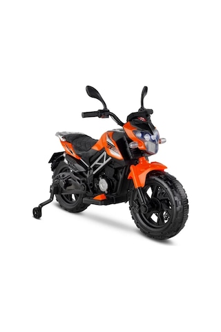 Babyhope 447 Motocross Akülü Motorsiklet 12v Turuncu Çok Renkli