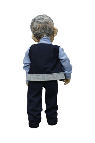 E38 El İşçiliği Baba Polis Dekor Bebek 50 Cm - 6032