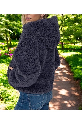 Sacrosa Kışlık Özel Tasarım Peluş Ceket Çok Renkli