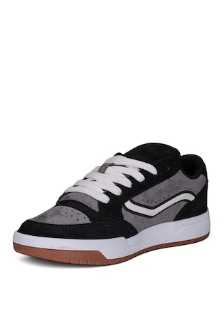 Zacoz Çocuk Yetişkin Unisex Günlük Spor Ayakkabı 36-40 Numara Sneaker Siyah - Füme