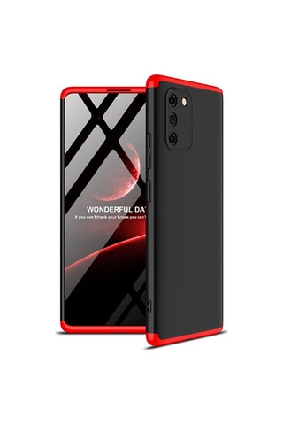 Samsung Uyumlu Galaxy A91 S10 Lite Kılıf Zore Ays Kapak Siyah-Kırmızı