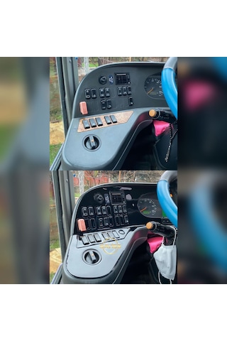 Mercedes Travego Full Set Parlak Siyah Torpido Maun Kaplama,Konsol Kaplama (Parlak Siyah)