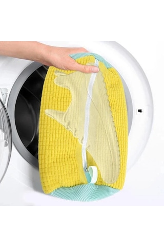 2 Adet Çamaşır Ayakkabı Çantası Pamuklu Giysiler Kabarık Elyaf Çok Renkli