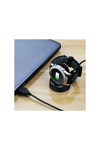 Samsung Galaxy Watch Gear S2/ S3 / S4 İle Uyumlu Usb Manyetik Şarj Kablosu Şarj Istasyonu