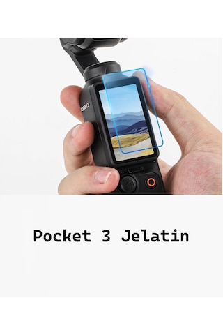 Djı Osmo Pocket 3 Uyumlu Ön 6 Adet Şeffaf Ekran Koruyucu Nano Jel