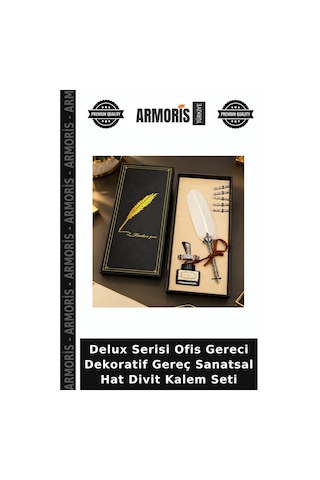 Delux Serisi Ofis Gereci Dekoratif Gereç Sanatsal Hat Divit Kalem Seti