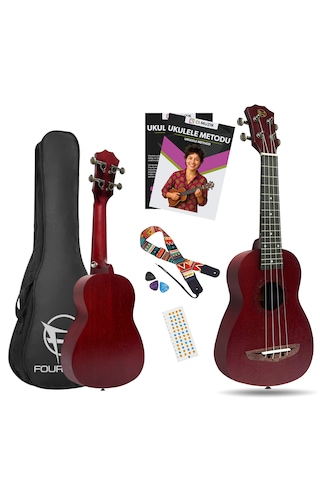 Fourtune Elio UKS-21RD Soprano Ukulele Maun Hakiki Ağaç (ÖZEL SERİ)