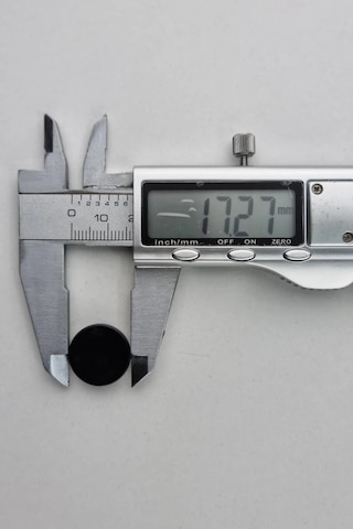 Küçük Boy Akrilik Deliksiz Düz Siyah Hırka Çeket Yelek Düğmesi 5 Adet