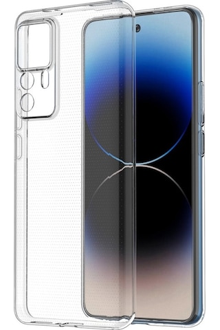 Xiaomi Mi 12T Uyumlu Kamera Korumalı 3D Şeffaf Silikon Kılıf