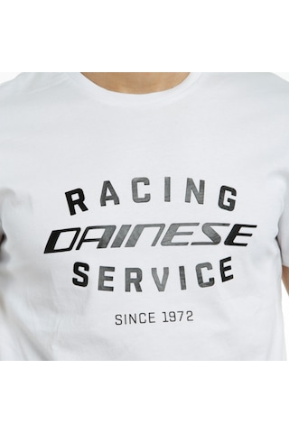 Dainese Racing Service Kısa Kol Tshirt Beyaz