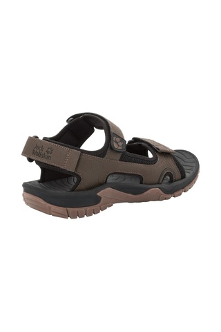 Jack Wolfskin Lakewood Cruıse Erkek Outdoor Sandalet Dark Wood Çok Renkli
