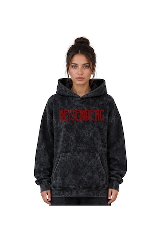 Sevbano Heisenberg Walter White Breaking Bad Dizi Baskılı Unisex Oversize Siyah