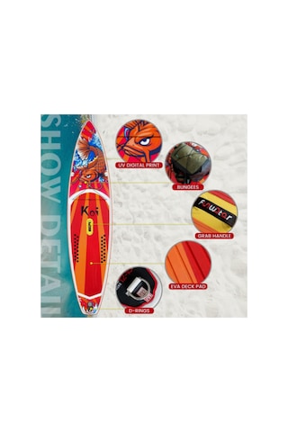 Koi Balığı Efsanesi Koı 11 Lıghtweıght Stand Up Paddle Board Sup Board 350x84x15 Cm 1 Yıl Garanti