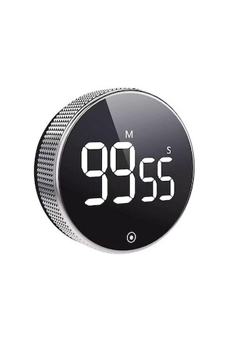 Siyah Led Dijital Manyetik Lcd Ekran Mutfak Pişirme Duş Zamanlayıcı Eğitim Kronometre Çalar Saat Elektronik Pişirme Saati Geri Sayım Sayacı