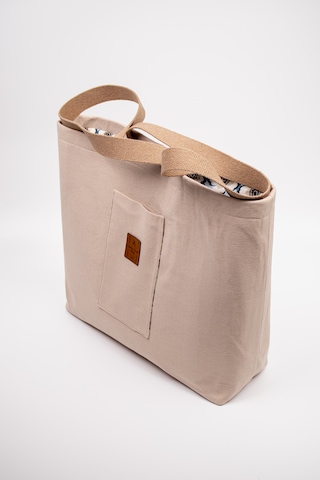 Fabric Craft Bag Omuz Çantası Duck Kumaş Patchwork Sashiko El İşlemeli Günlük Çanta 44x34 Cm Sütlü Kahve