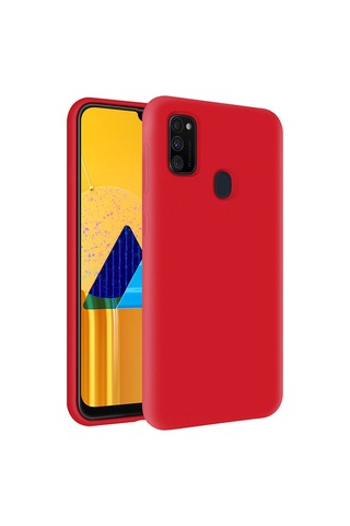 KZY İletişim Samsung Galaxy Uyumlu M30s Içi Kadife Soft Logosuz Lansman Silikon Kapak