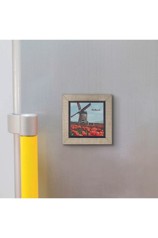 Hollanda Görseli Baskılı Mdf Magnet 7x7 190