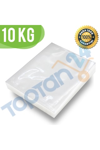 10 Kg Gıda Vakum Poşeti 80 Mikron Düz Vakum Poşeti 25X30 K-496