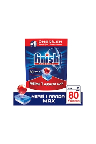 Finish Hepsi Bir Arada Max Bulaşık Makinesi Deterjanı 80 Tablet