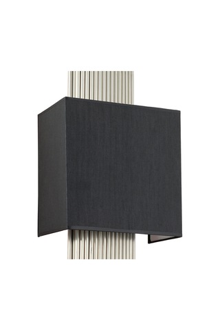 Lampaluce Straordinario Modern Tasarım Metal ve Kumaş Aplik 85cm Krom - Siyah