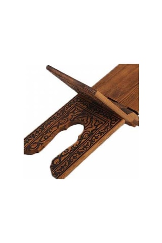 Rahle Ahşap Yakma Desenli Rahle 45 Cm