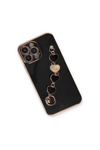 Apple Uyumlu iPhone 14 Pro Max Kılıf Esila Silikon Siyah,
