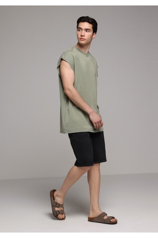 Colin's Colins Oversize Fit Erkek Yeşil Atlet Cl1080568 Q1.v2 Sag Sage