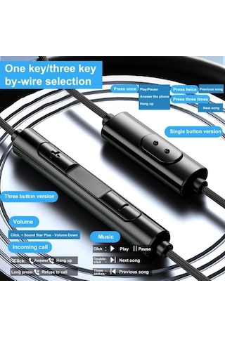 Bilgisayarlar Dizüstü Bilgisayarlar Telefonlar İçin Gürültü Önleyici Mikrofonlu Kulak İçi 3.5 MM Kulaklık