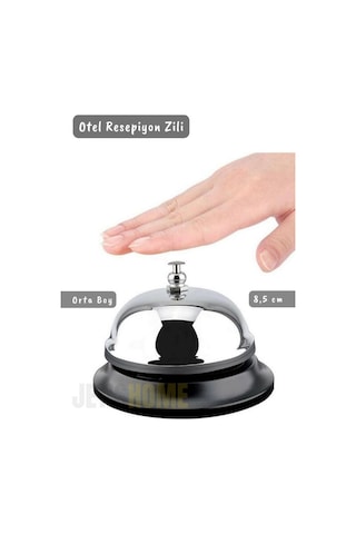Otel Zili Resepsiyon Zili Restoran Zili Bar Zili Mutfak Zil Paslanmaz Çelik 8,5 Cm