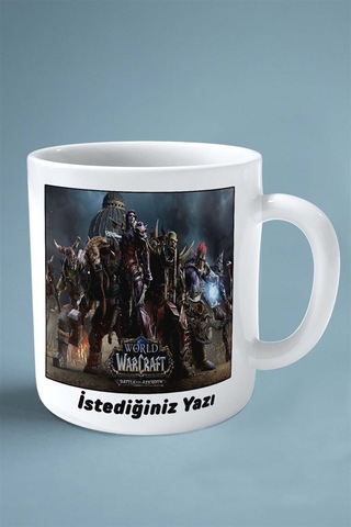World Of Warcraft Oyun Baskılı Kupa Bardak Çift Taraflı Kişiye Özel Model 1 Çok Renkli