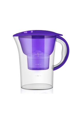 Sones 1.3l Taşınabilir Ev Mutfak Aktif Karbon Filtre Soğuk Su Şişesi Mor