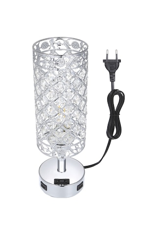 Lt131eu Tomshine Dokunmadan Kontrol Başucu Masa Lambası Ile Silver Diğer