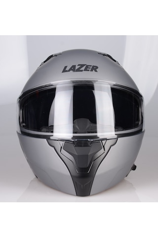 Lazer Golden Çene Açılır Güneş Vizörlü Kask Mat Gri