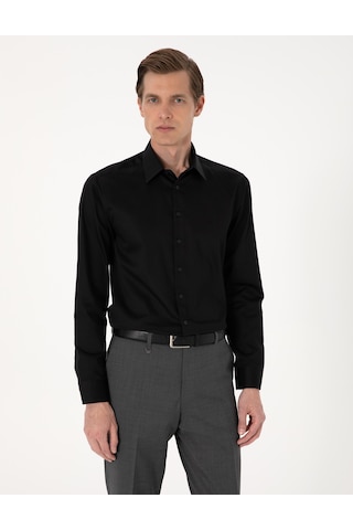 Pierre Cardin Erkek Siyah Gömlek Basic 50305127-vr046 Siyah