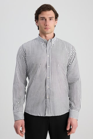 D'S Damat Ds Damat Slim Fit Siyah Çizgili Gömlek 0hc02ort11265 Çok Renkli