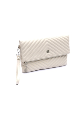 Barbara Kadın Clutch Çanta 67-6010 Bej - Bej